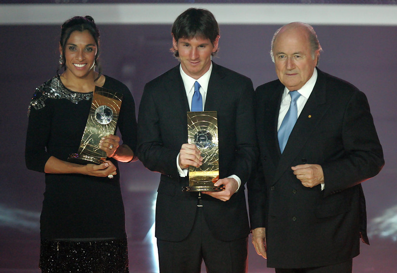 Marta y Lionel Messi. Imagen: Zimbio